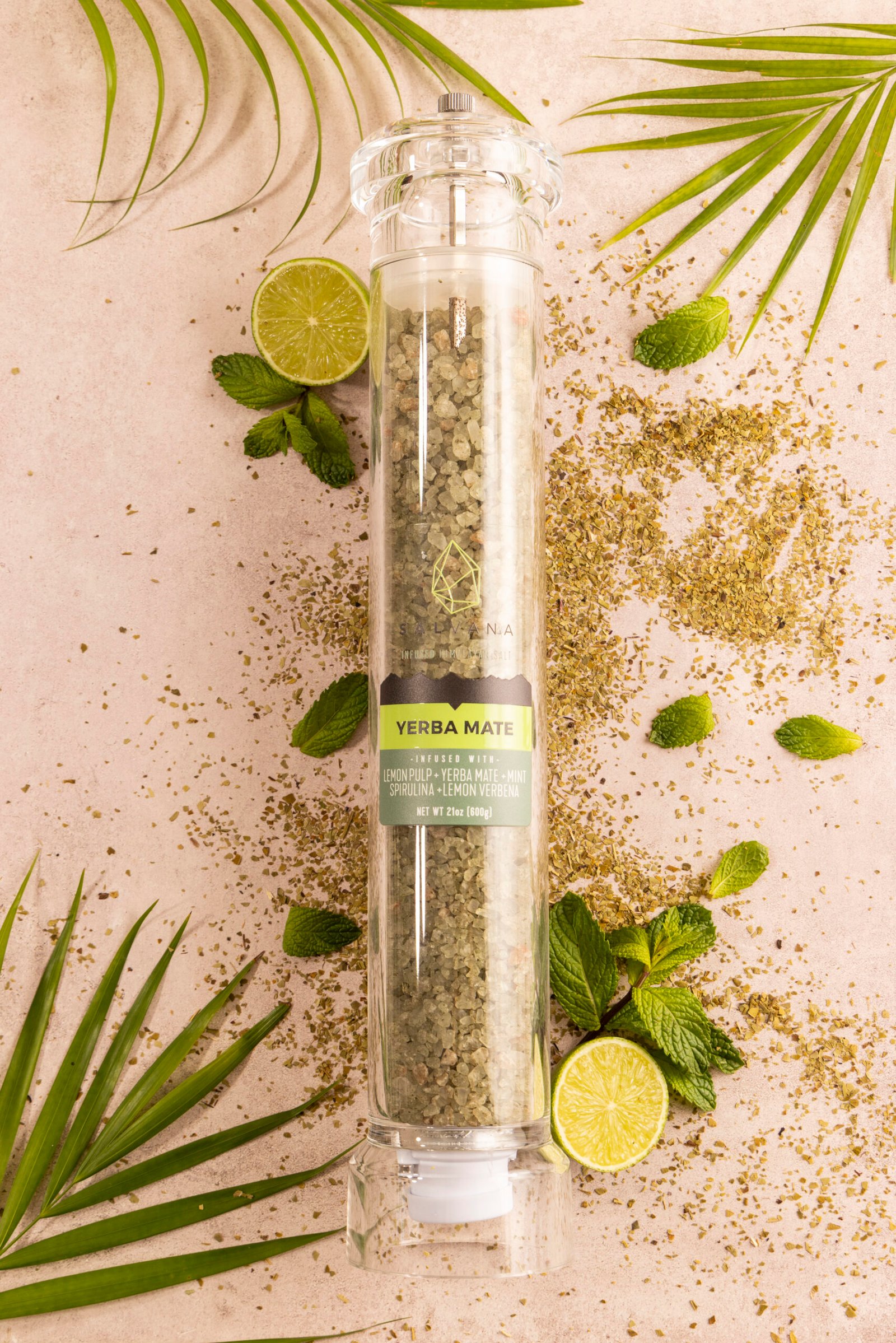 Yerba Mate Infused Himalayan Salt – Grinder 600 gr - Image 2
